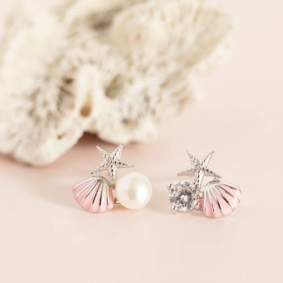 Ocean Treasures Studs (S925) - Only 3 left! - Picture 1 of 7